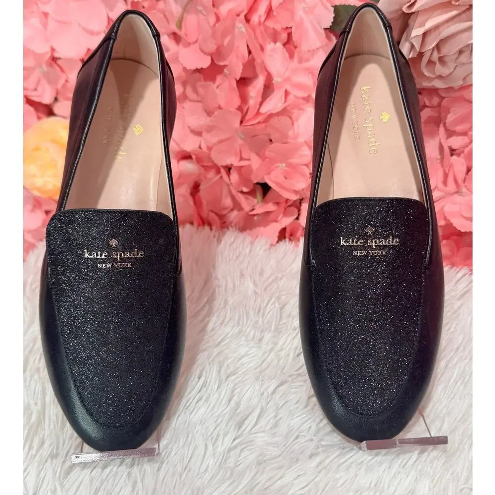 KATE SPADE City Lights Loafers Black Sz 7 NEW